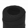 Corda de barco 2 mm 100 m polipropileno preto completo 4