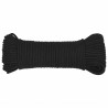 Corda de barco 3 mm 50 m polipropileno preto completo 3