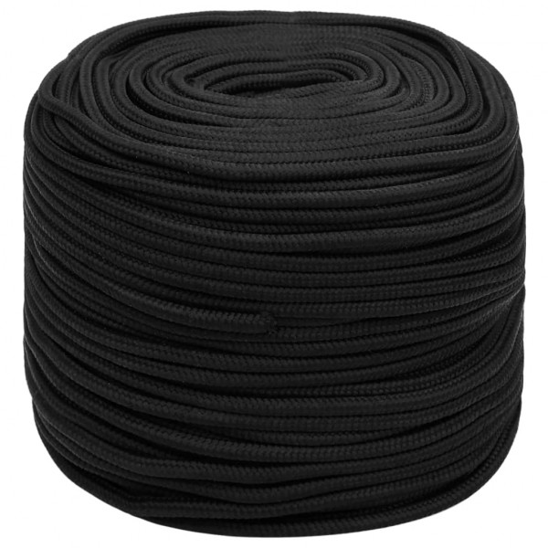 Corda de barco 8 mm 100 m polipropileno preto completo M 2
