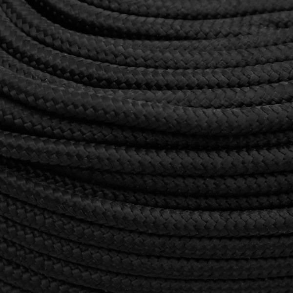 Corda de barco 10 mm 500 m polipropileno preto completo M 4