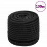 Cuerda de barco polipropileno negro intenso 16 mm 100 m 1