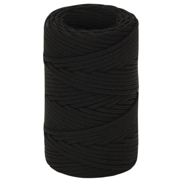 Corda de trabalho 2 mm 250 m poliéster preto M 2