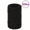 Corda de trabalho 2 mm 500 m poliéster preto 1