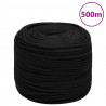 Corda de trabalho 6 mm 500 m poliéster preto 1