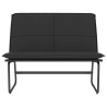 Banco de couro sintético preto 100x75x76 cm 3
