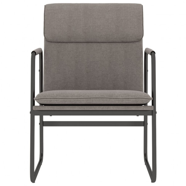 Sillón de relax tela gris taupé 55x64x80 cm M 3