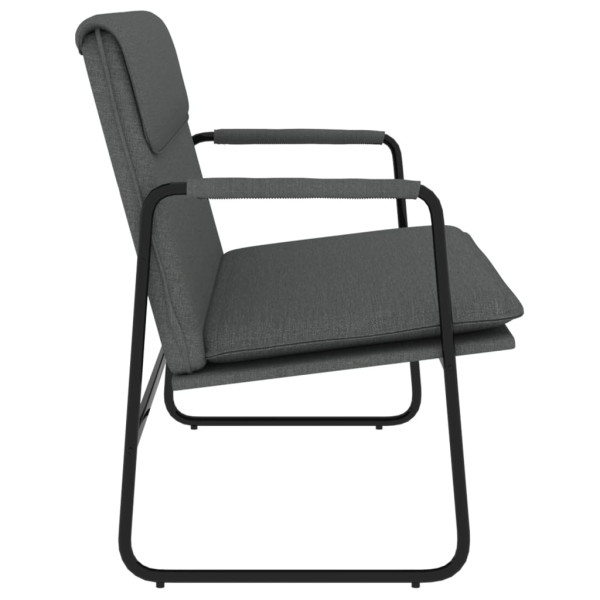 Banco 100x64x80 cm tecido cinzento-escuro M 4