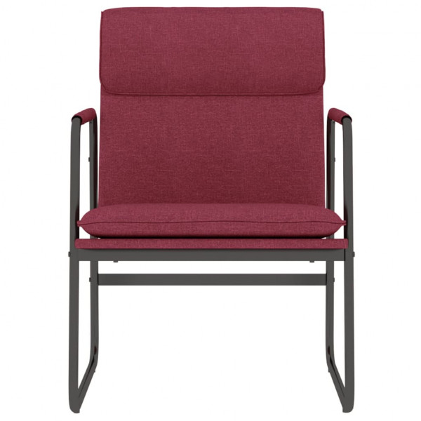 Sillón de relax tela rojo tinto 55x64x80 cm M 3