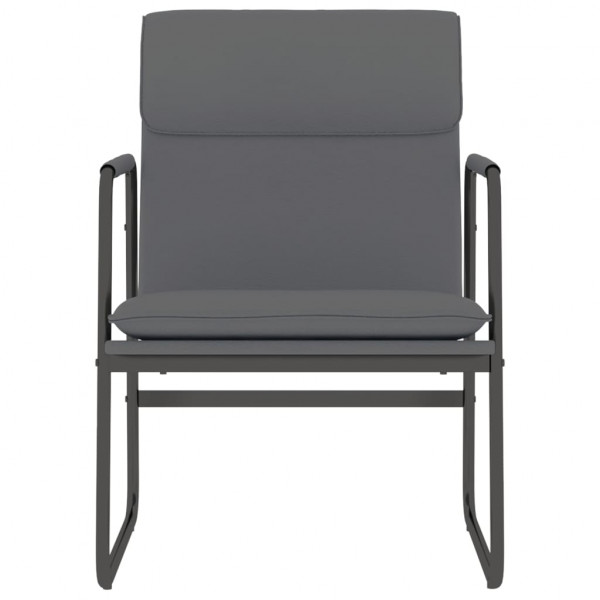 Sillón de relax cuero sintético gris 55x64x80 cm M 3