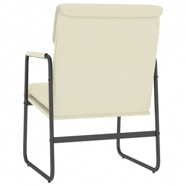 Assento relaxante de couro sintético de cor creme 55x64x80 cm M 5