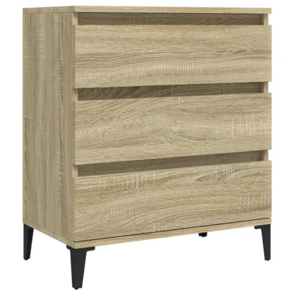 Aparador de madera contrachapada roble Sonoma 60x35x70 cm M 2