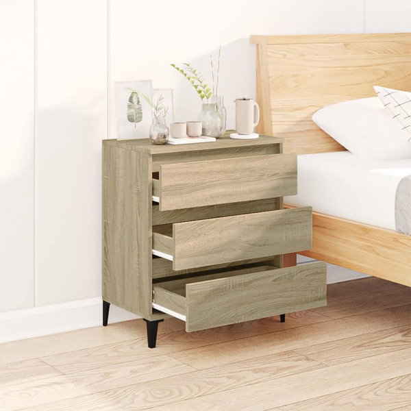 Aparador de madera contrachapada roble Sonoma 60x35x70 cm M 3