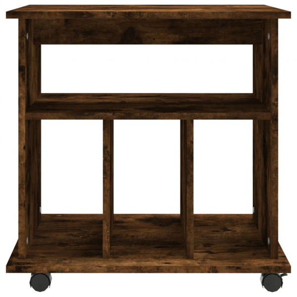 Armario ruedas madera contrachapada roble ahumado 60x45x60 cm M 5