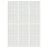 Biombo plegable con 3 paneles estilo japonés blanco 120x170 cm 3