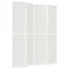 Biombo plegable con 4 paneles estilo japonés blanco 160x170 cm 2