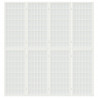 Biombo plegable con 4 paneles estilo japonés blanco 160x170 cm 3