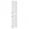 Biombo plegable con 4 paneles estilo japonés blanco 160x170 cm 4