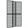 Biombo dobrável com 3 painéis estilo japonês 120x170 cm preto 2