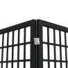 Biombo plegable con 3 paneles estilo japonés negro 120x170 cm 5