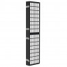 Biombo dobrável com 6 painéis estilo japonês 240x170 cm preto 3