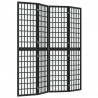 Biombo plegable con 4 paneles estilo japonés negro 160x170 cm 2