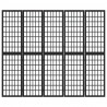 Biombo plegable con 5 paneles estilo japonés negro 200x170 cm 3