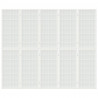 Biombo dobrável com 5 painéis estilo japonês 200x170 cm branco 3