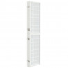 Biombo plegable con 5 paneles estilo japonés blanco 200x170 cm 4