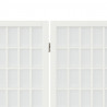 Biombo plegable con 5 paneles estilo japonés blanco 200x170 cm 5