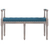 Banco 110x40x70 cm veludo azul 3