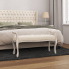 Banco beige lino 110x45x60 cm 1