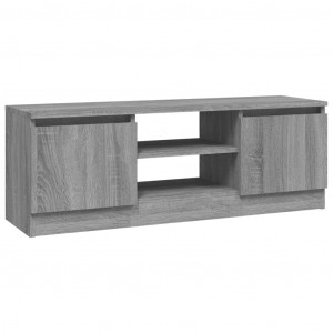 Móvel de TV com porta 102x30x36 cm cinzento sonoma H
