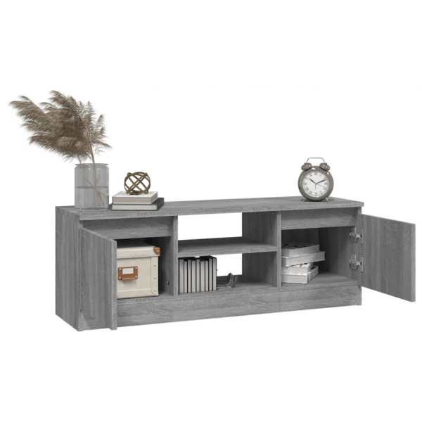 Mueble de TV con puerta gris Sonoma 102x30x36 cm M 4