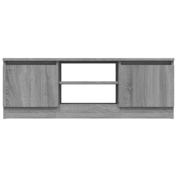 Mueble de TV con puerta gris Sonoma 102x30x36 cm M 5