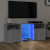 Mueble de TV con luces LED gris Sonoma 120x30x50 cm 1