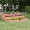 Jardinera de madera maciza de abeto douglas 78x78x27 cm 1