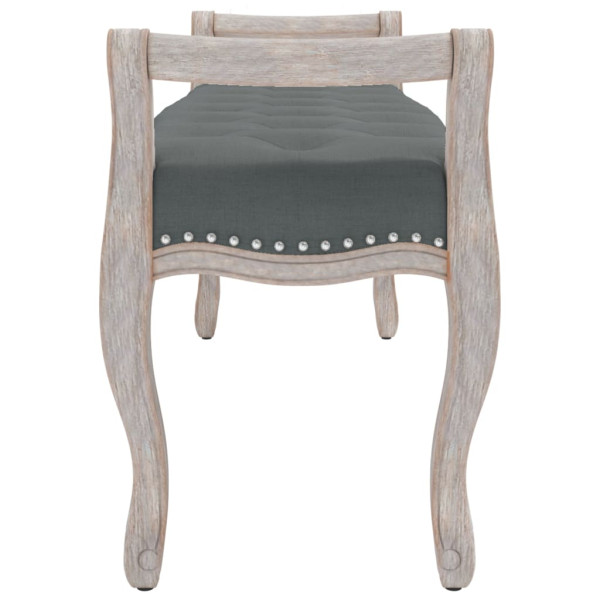 Banco de tela gris oscuro 110x45x60 cm M 4