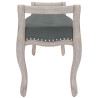 Banco 110x45x60 cm tecido cinzento-escuro 4