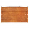 Arriate oxidado de acero corten 400x80x45 cm 5