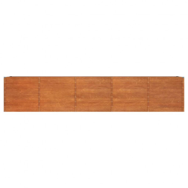 Arriate oxidado de acero corten 400x80x77 cm M 4