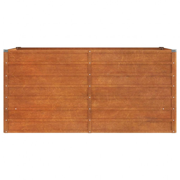 Arriate oxidado de acero corten 160x80x77 cm M 4