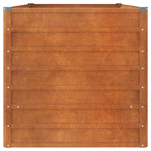 Arriate oxidado de acero corten 160x80x77 cm M 5