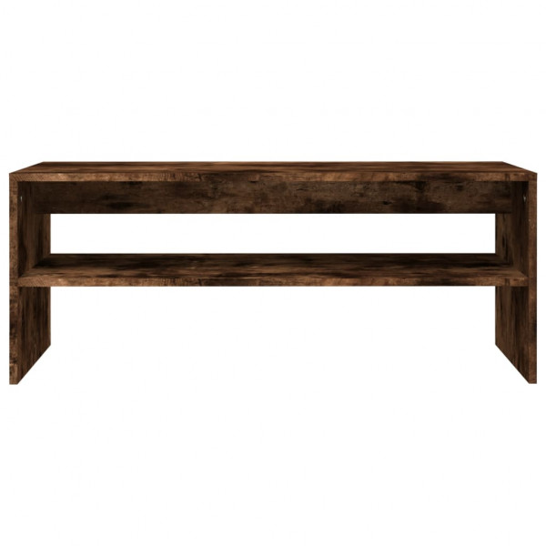 Mesa de centro madera contrachapada roble ahumado 100x40x40 cm M 4