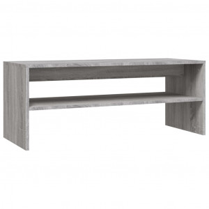 Mesa de centro madera contrachapada gris Sonoma 100x40x40 cm H