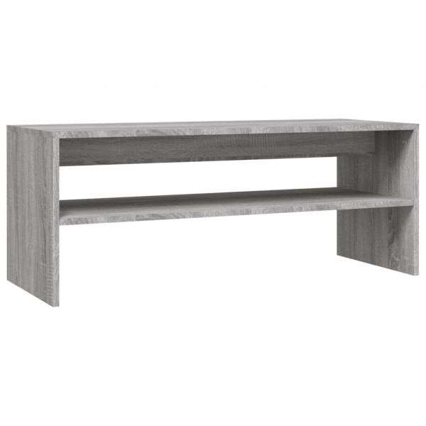 Mesa de centro madera contrachapada gris Sonoma 100x40x40 cm M 2