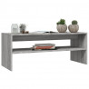 Mesa de centro madera contrachapada gris Sonoma 100x40x40 cm 3