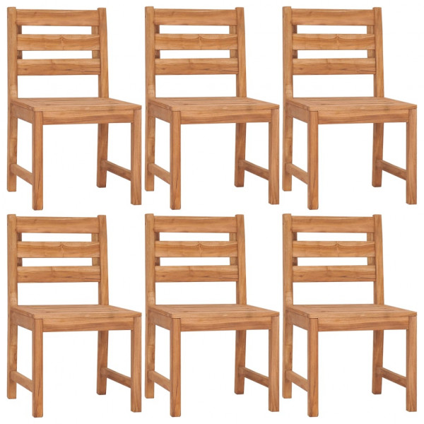 Juego de comedor de jardín 7 piezas madera maciza de teca M 4