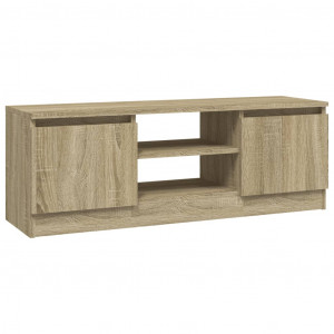 Mueble de TV con puerta roble Sonoma 102x30x36 cm H