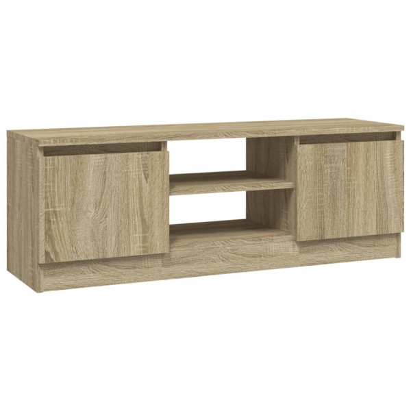 Mueble de TV con puerta roble Sonoma 102x30x36 cm M 2