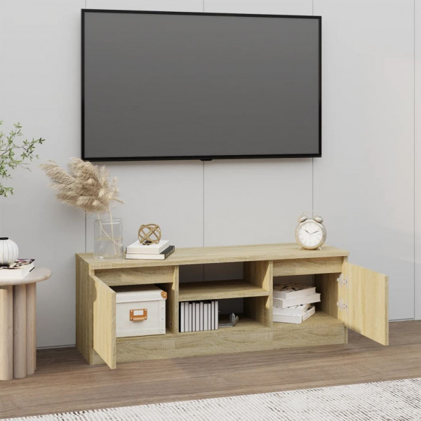 Mueble de TV con puerta roble Sonoma 102x30x36 cm M 3